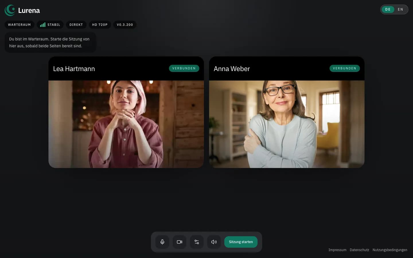 Warteraum in Template Practice